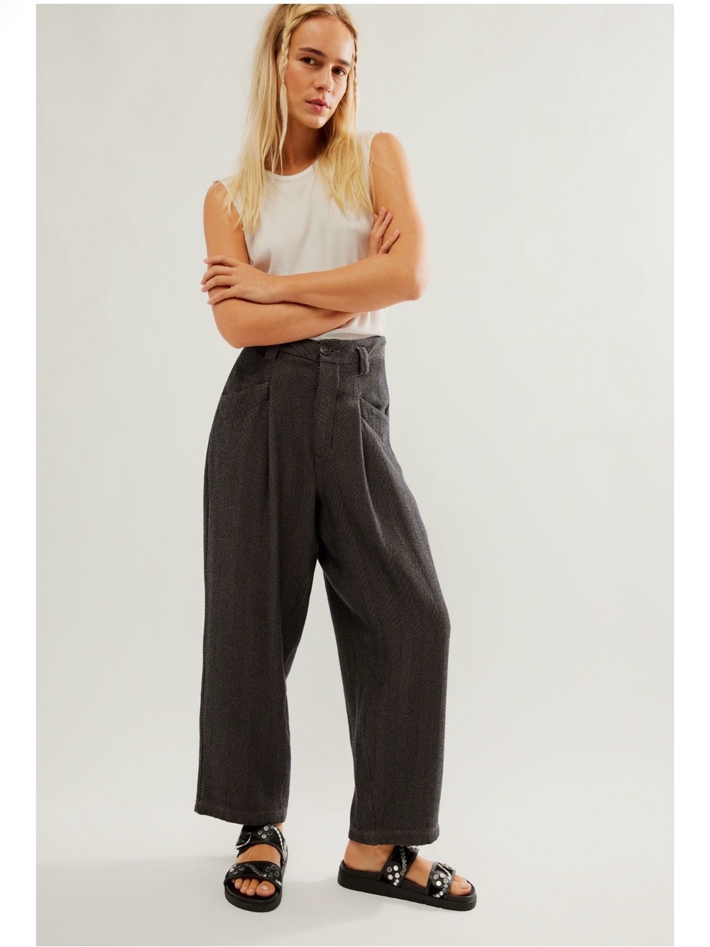 Free People Cass Slouch Trousers